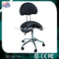 Hydraulic tattoo chair beauty salon chair with flexible wheels and comfortable seat back